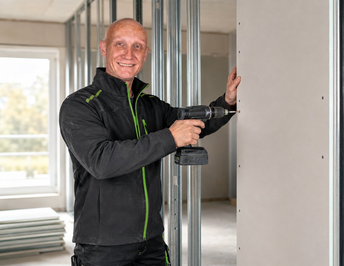 Wände stellen und verschrauben